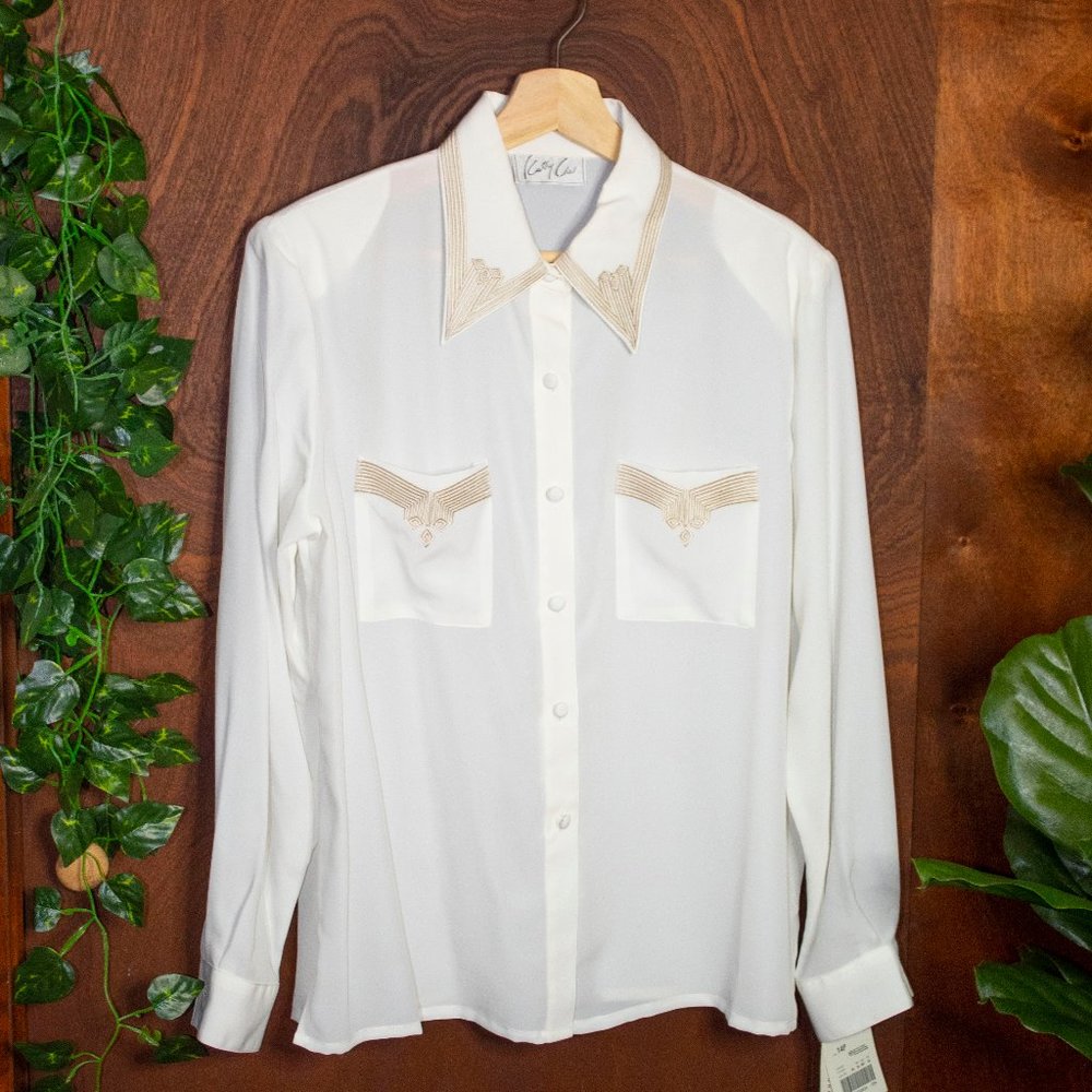 Never Worn Cream Color Blouse with tags